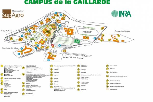 Campus La Gaillarde - plan